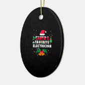 Santas Favorite Electrical Weihnachtsgeschenk Keramik Ornament (Links)