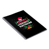 Santas Favorite Electrical Weihnachtsgeschenk Notizblock (Rechte Seite)