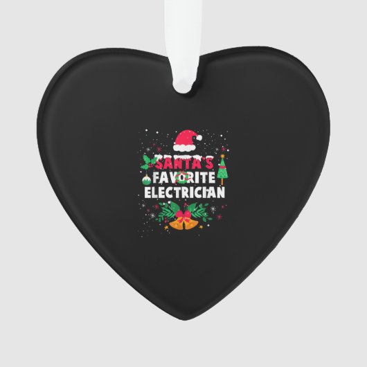 Santas Favorite Electrical Weihnachtsgeschenk Ornament (Vorderseite)