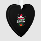 Santas Favorite Electrical Weihnachtsgeschenk Ornament (Vorderseite)