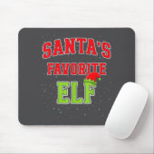 Santa's Favorite Elf Christmas Family Matching Gro Mousepad (Mit Mouse)