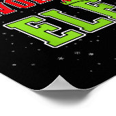 Santa's Favorite Elf Christmas Family Matching Gro Poster (Ecke)