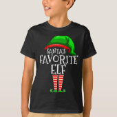 Santa's Favorite Elf Group Matching Family Christm T-Shirt (Vorderseite)