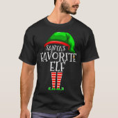 Santa's Favorite Elf Group Matching Family Christm T-Shirt (Vorderseite)