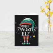 Santa's Favorite Elf The Matching Elf Family For C Karte (Gelbe Blume)