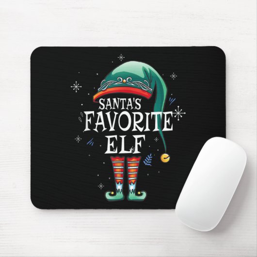 Santa's Favorite Elf The Matching Elf Family For C Mousepad (Mit Mouse)