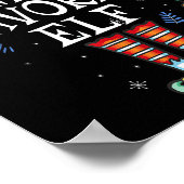 Santa's Favorite Elf The Matching Elf Family For C Poster (Ecke)