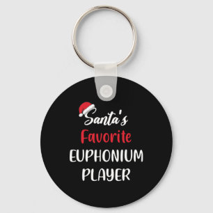 Santas Favorite Euphonium Player Geschenk Weihnach Schlüsselanhänger