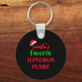 Santas Favorite Euphonium Player Gift Euphonium Ch Schlüsselanhänger (Vorderseite)