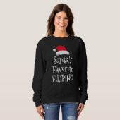 Santas Favorite Filipino   Christmas     Xmas paja Sweatshirt (Vorne ganz)