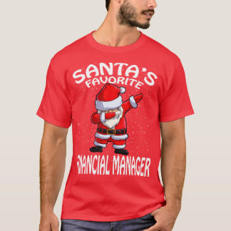 Santas Favorite Financial Manager Weihnachten T-Shirt