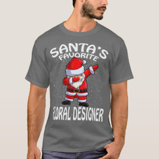Santas Favorite Floral Designer Weihnachten T-Shirt
