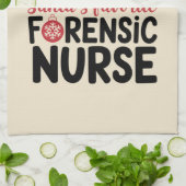Santas Favorite Forensic Nurse Weihnachten Geschirrtuch (Gefaltet)