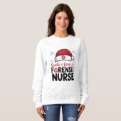 Santas Favorite Forensic Nurse Weihnachten Sweatshirt (Vorne ganz)