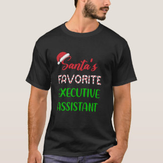 Santas Favorite Führungskraft Assistant Gift Funny T-Shirt