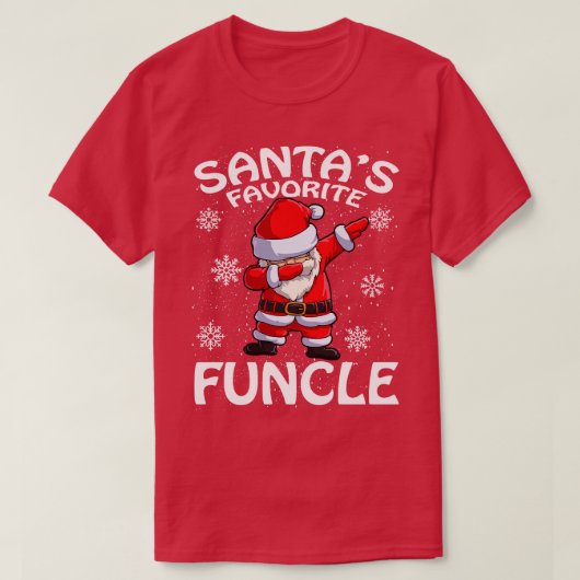 Santas Favorite Funcle Christmas T-Shirt (Design vorne)