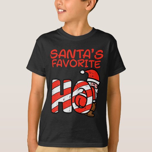 Santas Favorite Funny Naughty Adult Christmas Xmas T-Shirt (Vorderseite)