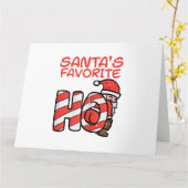 Santas Favorite Funny Naughty Adult Weihnachten We Karte (Gelbe Blume)