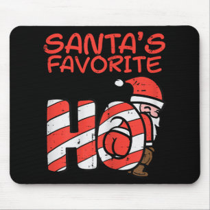 Santas Favorite Funny Naughty Adult Weihnachten We Mousepad