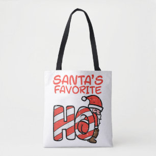 Santas Favorite Funny Naughty Adult Weihnachten We Tasche