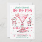 Santas Favorite Girls Night Christmas Party Einladung (Vorderseite)