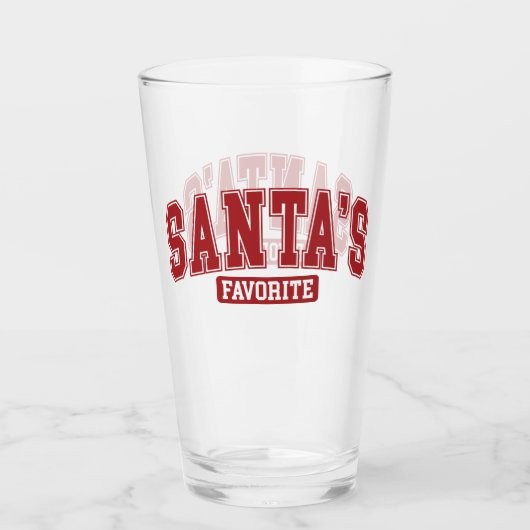 Santas Favorite Glas (Vorderseite)