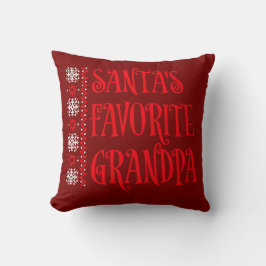 Santa's Favorite Grandpa Christmas Ugly Sweater Kissen
