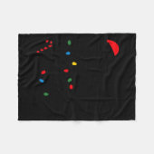 Santa's Favorite Helper Funny Christmas Fleecedecke (Vorderseite (Horizontal))