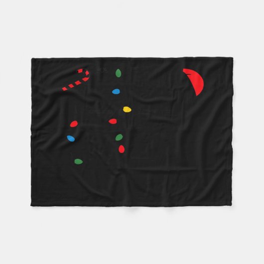 Santa's Favorite Helper Funny Christmas  Fleecedecke (Vorderseite (Horizontal))