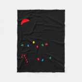 Santa's Favorite Helper Funny Christmas Fleecedecke (Vorderseite)