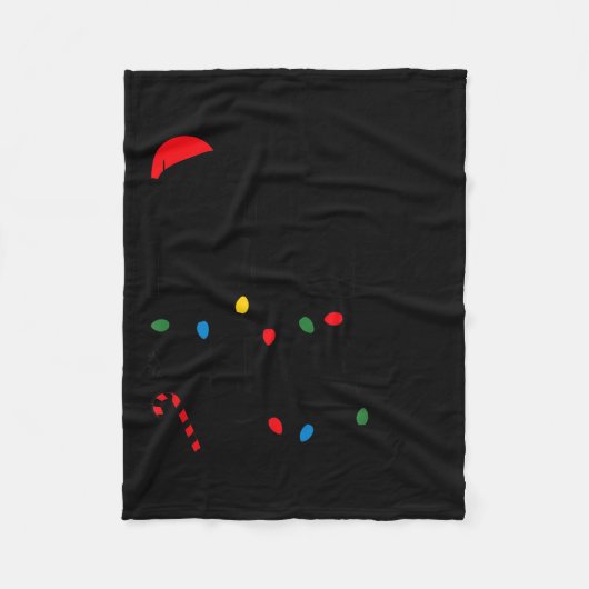 Santa's Favorite Helper Funny Christmas Fleecedecke (Vorderseite)