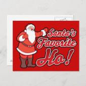 Santas Favorite HO Feiertagspostkarte (Vorne/Hinten)