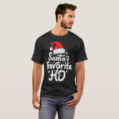 Santa's Favorite Ho Funny Christmas Women Xmas San T-Shirt (Vorne ganz)