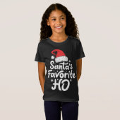 Santa's Favorite Ho Funny Christmas Women Xmas San T-Shirt (Vorne ganz)