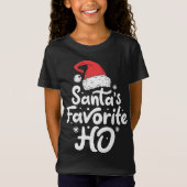 Santa's Favorite Ho Funny Christmas Women Xmas San T-Shirt (Vorderseite)