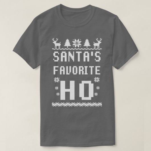 Santas Favorite Ho Funny Weihnachten Weihnachten K T-Shirt (Design vorne)