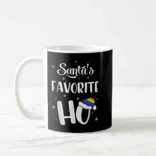 Santas Favorite Ho Gay Christmas Rainbow Lesbian F Kaffeetasse