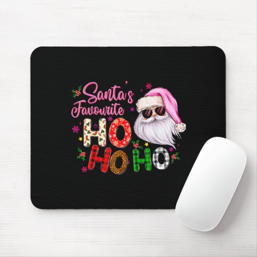 Santa's Favorite Ho Ho Ho Santa Claus Nk Christmas Mousepad (Mit Mouse)