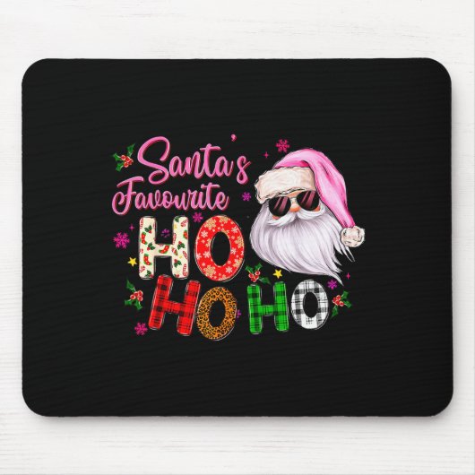 Santa's Favorite Ho Ho Ho Santa Claus Nk Christmas Mousepad (Vorne)