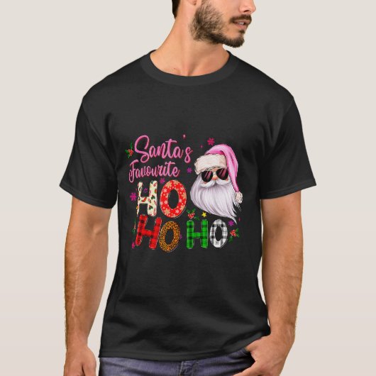 Santa's Favorite Ho Ho Ho Santa Claus Nk Christmas T-Shirt (Vorderseite)