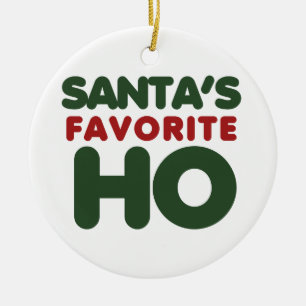 Santas Favorite HO Keramikornament
