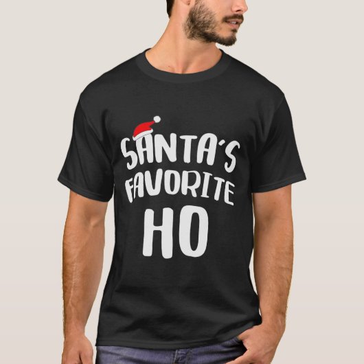 Santa's Favorite Ho Long Sleeve Shirt Funny Christ (Vorderseite)
