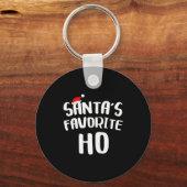 Santa's Favorite Ho Long Sleeve Shirt Funny Christ Schlüsselanhänger (Vorderseite)