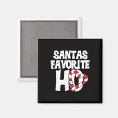 Santas Favorite Ho Magnet (Vorderseite/Rückseite)