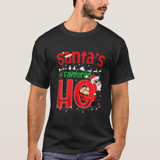 Santas Favorite Ho Santa Favorite Ho Funny Girls T-Shirt (Vorderseite)