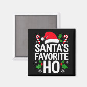 Santa's Favorite Ho Shirt Adult Kids Funny Christm Magnet (Vorderseite/Rückseite)