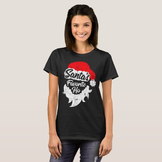 Santas Favorite Ho Shirt Funny Adult Girl Christma (Vorne ganz)