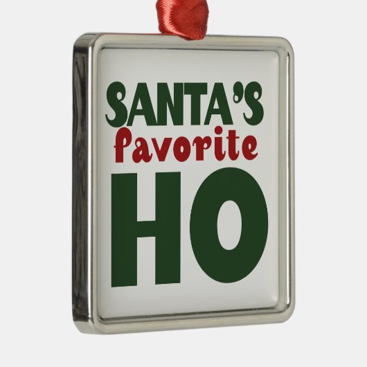 Santas Favorite HO Silbernes Ornament (Rechts)