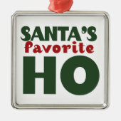 Santas Favorite HO Silbernes Ornament (Vorne)