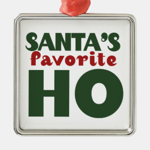 Santas Favorite HO Silbernes Ornament